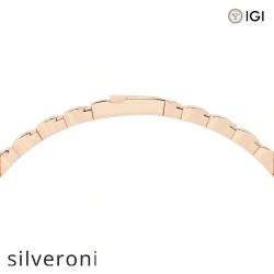 3.50 Carat Pear Lab Grown Diamond Flex Bangle Bracelet in 14K Rose Gold - 3