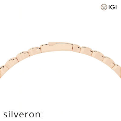 3.50 Carat Pear Lab Grown Diamond Flex Bangle Bracelet in 14K Rose Gold - 3