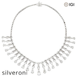 39.00 Carat Marquise Lab Grown Diamond Collar Necklace - 2