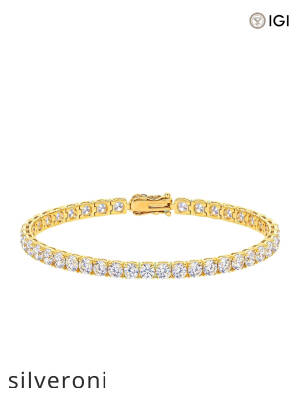 4mm 10.00 CTW Round Lab Grown Diamond Tennis Bracelet - 1