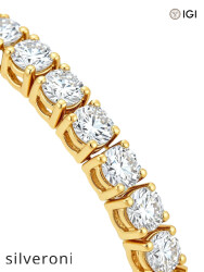 4mm 10.00 CTW Round Lab Grown Diamond Tennis Bracelet - 2