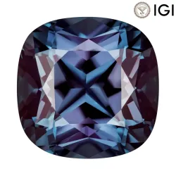 5.73 Carat Cushion Cut Lab-Created Alexandrite - Silveroni