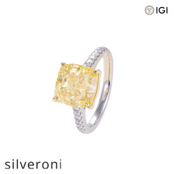 5.00 Carat Cushion Lab Grown Diamond Ring - 2