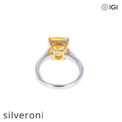 5.00 Carat Cushion Lab Grown Diamond Ring - 3