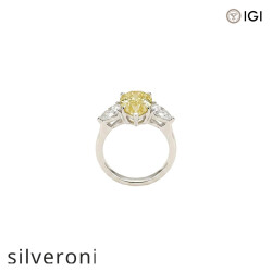 5.03 Carat Pear Cut Lab Grown Diamond Three-Stone Ring - 3