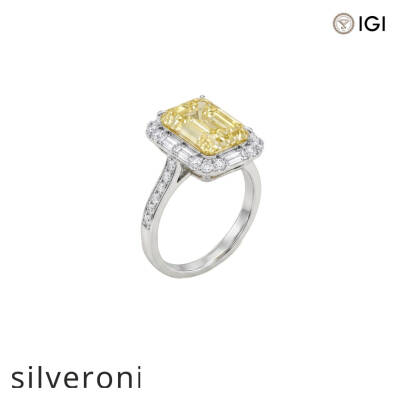 5.08 Carat Radiant Cut Lab Grown Diamond Halo Half Band Ring - 2