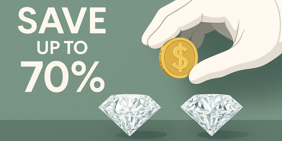  Save with Lab Grown Diamonds