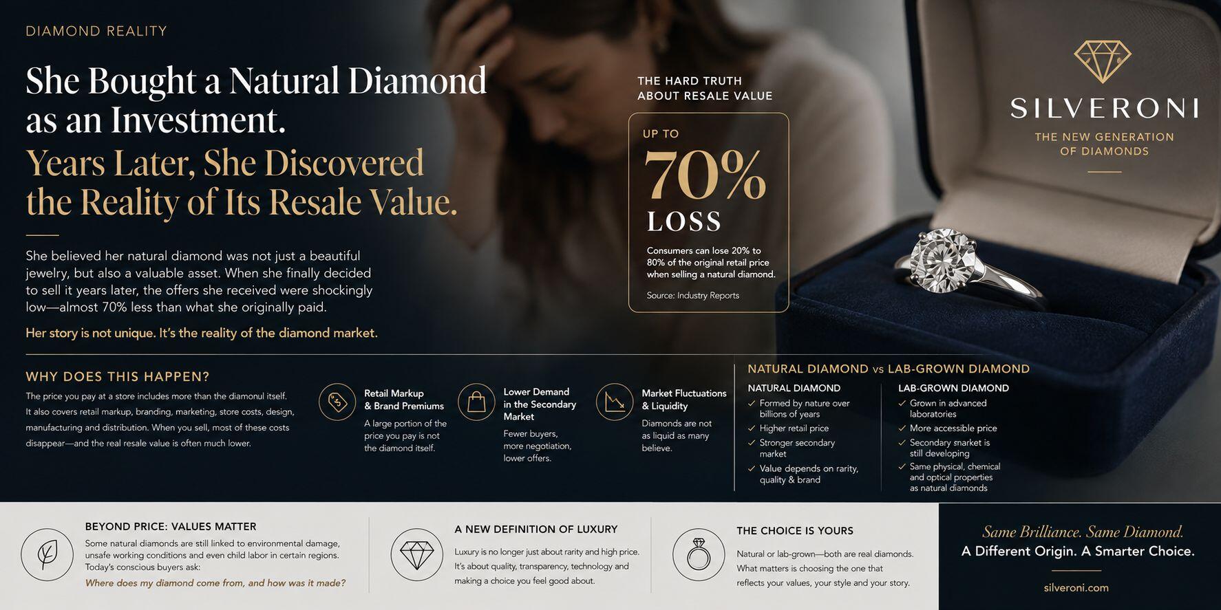 She Bought a Natural Diamond as an Investment. Years Later, She Discovered the Reality of Its Resale Value