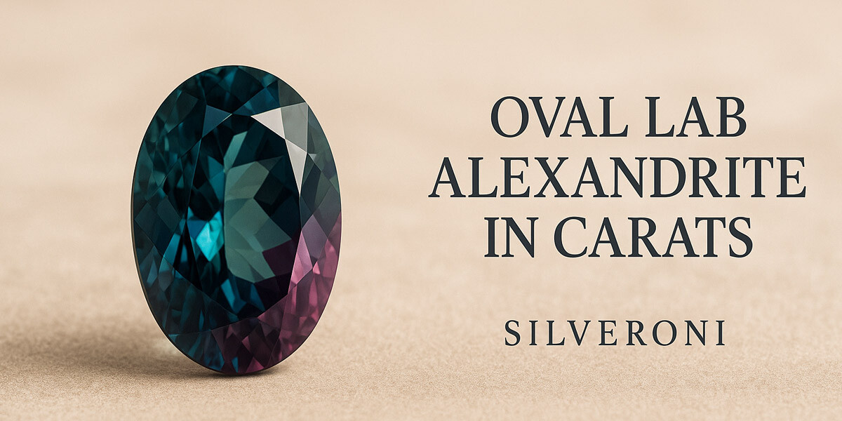 Oval Lab Alexandrite in Carats | Color‑Change Gems | Silveroni