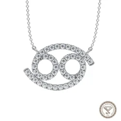 Allure Cancer Zodiac Diamond Necklace — 1 Carat Lab-Grown - 1