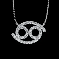Allure Cancer Zodiac Diamond Necklace — 1 Carat Lab-Grown - 2