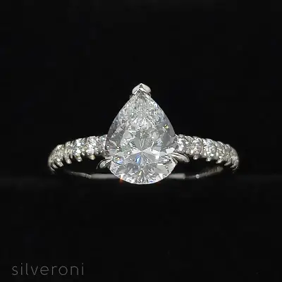 Celestial Aura Lab Grown Diamond Ring | Sustainable Elegance by Silveroni - 2
