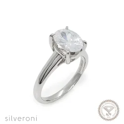 Celestial Bloom Lab Grown Diamond Ring 14K by Silveroni | 1.5 Carat | Oval:9.0x7.0 (1 pc) - Silveroni