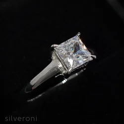 Celestial Grace Gold Lab Grown Diamond Ring | Sustainable Elegance by Silveroni - 2