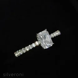 Celestial Harmony Lab Grown Diamond Ring | Sustainable Elegance by Silveroni - 2