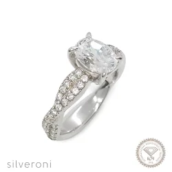 Cosmic Gleam Gold Lab Grown Diamond Ring | Sustainable Elegance by Silveroni - 1