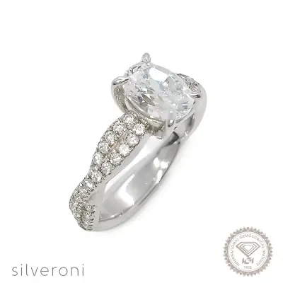 Cosmic Gleam Gold Lab Grown Diamond Ring | Sustainable Elegance by Silveroni - 1
