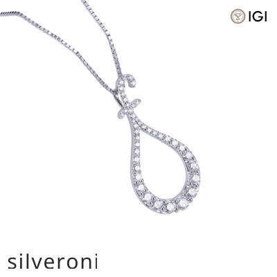 Customizable 9K-18K Lab Grown Diamond Marquise Necklace - 1