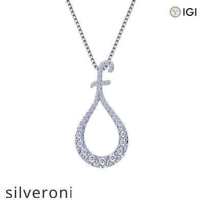 Customizable 9K-18K Lab Grown Diamond Marquise Necklace - 2