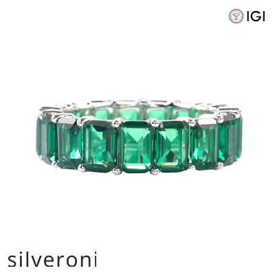 D Color Emerald Cut Lab Grown Diamond Ring - 1