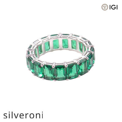 D Color Emerald Cut Lab Grown Diamond Ring - 2