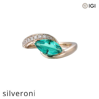 D Color Marquise Lab Grown Diamond Ring - 2
