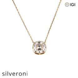 D Cushion Cut Lab Grown Diamond Necklace - 2