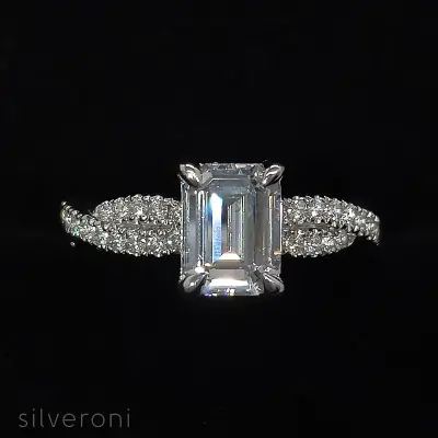 Dazzling Moonbeam Gold Lab Grown Diamond Ring | Brilliant Elegance by Silveroni - 2