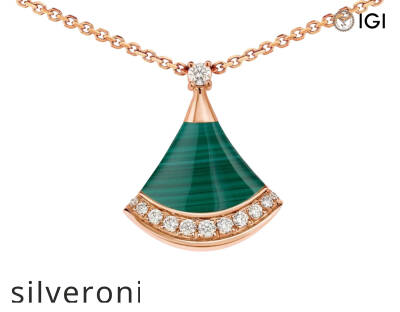 Divas’ Dream 0.13 Carat Lab Grown Diamond Necklace in 18K Rose Gold - 3