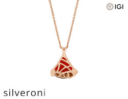 Divas’ Dream 0.13 Carat Lab Grown Diamond Necklace in 18K Rose Gold - 4