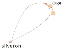 Divas’ Dream 18kt Rose Gold Necklace with Pavé Diamonds - 2