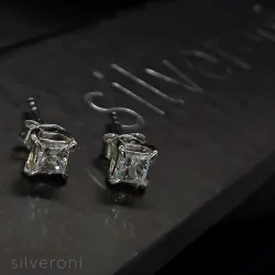 Eden Dewdrop Lab Grown Diamond Earrings | Sustainable Luxury by Silveroni - 2