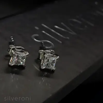 Eden Dewdrop Lab Grown Diamond Earrings | Sustainable Luxury by Silveroni - 2