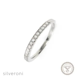 Elegant Cascade Gold Lab Grown Diamond Ring | Sustainable Elegance by Silveroni - 1