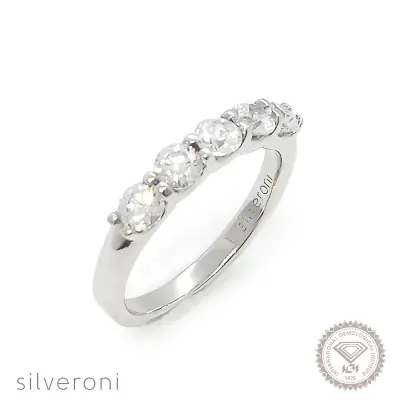 Elegant Grace Lab Grown Diamond Ring | Sustainable Elegance by Silveroni - 1
