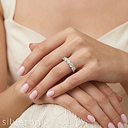Elegant Grace Lab Grown Diamond Ring | Sustainable Elegance by Silveroni - 2