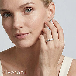 Elegant Grace Lab Grown Diamond Ring | Sustainable Elegance by Silveroni - Silveroni