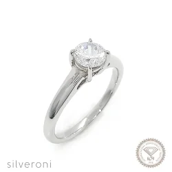 Ethereal Cascade Gold Lab Grown Diamond Ring | Sustainable Elegance by Silveroni - 1
