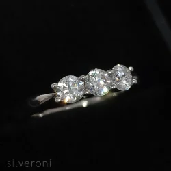Ethereal Shine Gold Lab Grown Diamond Ring | Sustainable Elegance by Silveroni - 2