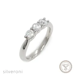Ethereal Shine Gold Lab Grown Diamond Ring | Sustainable Elegance by Silveroni - 1