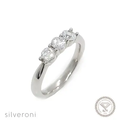 Ethereal Shine Gold Lab Grown Diamond Ring | Sustainable Elegance by Silveroni - 1