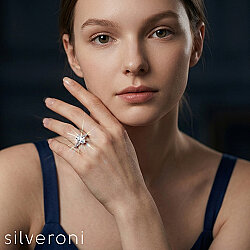 Frozen Echo Gold Lab Grown Diamond Ring | Sustainable Elegance by Silveroni - Silveroni