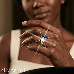 Frozen Echo Gold Lab Grown Diamond Ring | Sustainable Elegance by Silveroni - 3