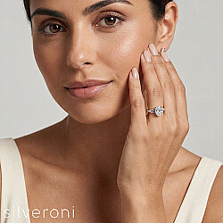 Frozen Echo Gold Lab Grown Diamond Ring | Sustainable Elegance by Silveroni - 2
