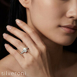 Frozen Echo Gold Lab Grown Diamond Ring | Sustainable Elegance by Silveroni - 5