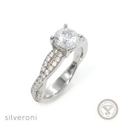 Gold Moonlight Lab Grown Diamond Ring | Sustainable Luxury by Silveroni - 1