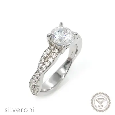 Gold Moonlight Lab Grown Diamond Ring | Sustainable Luxury by Silveroni - 1