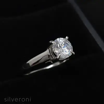 Gold Ocean Tide Lab Grown Diamond Ring | Sustainable Elegance by Silveroni - 2