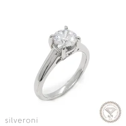 Gold Ocean Tide Lab Grown Diamond Ring | Sustainable Elegance by Silveroni - 1