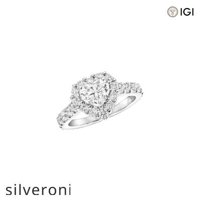 Heart Shape Lab Grown Diamond Engagement Ring - 1
